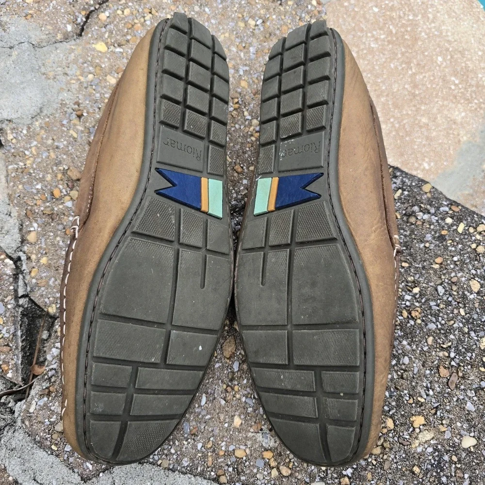 Riomar‎ Deck Driver Brown Leather Men's Casual Shoe Moc Size 11 Portugal